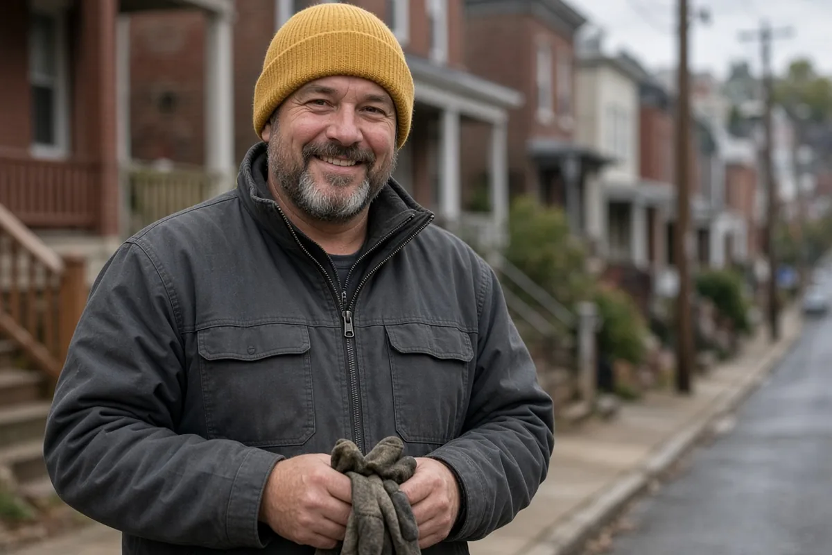 Joe Ricci, drain and sewer lead, at work (fictional person)